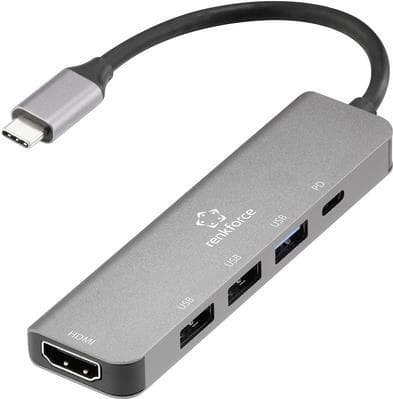 Renkforce RF-DKS-903 USB-C®-telakointiasema Sopii seuraaville merkeille (kannettavien telakointiasemat): Universal USB-C® Power Delivery (RF-5242354)