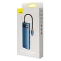 Miniatyrbild 1 av 11: DOCKING Station Baseus Metal Gleam,conectare PC USB-C, USB 3.0x3, 1xSD/MicroSD,USB-C x 1 PD 100W 5V/9V/14.5V/20V 5A(Max.),Gigabit RJ-45x1,HDMIx1/4K/30