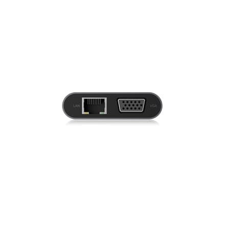 Icy Box IB-DK4040-CPD USB Type-C™ DockingStation with two video interfaces | Raidsonic