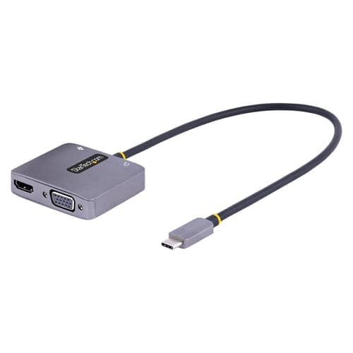 StarTech.com USB-C Video Adapter 122-USBC-HDMI-4K-VGA - HDMI / VGA / Audio / USB-C Grå