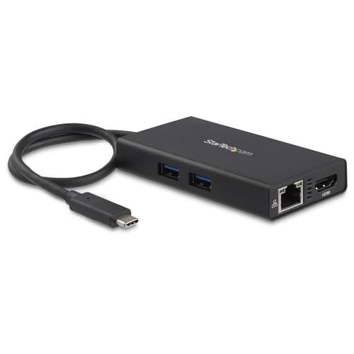StarTech.com USB-C multiport adapter - USB-C/HDMI/USB 3.0/RJ45 - 9.6 cm