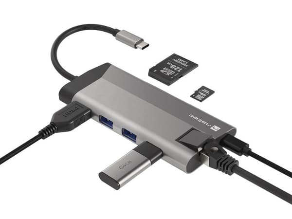 NATEC Fowler Plus USB Type-C Black, Grey