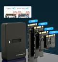 Miniatyrbild 4 av 7: Gembird DD-U3M2 Desktop USB Type-C M.2 SATA & NVME SSD-enhet dockningsstation, svart