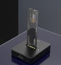 Miniatyrbild 5 av 7: Gembird DD-U3M2 Desktop USB Type-C M.2 SATA & NVME SSD-enhet dockningsstation, svart