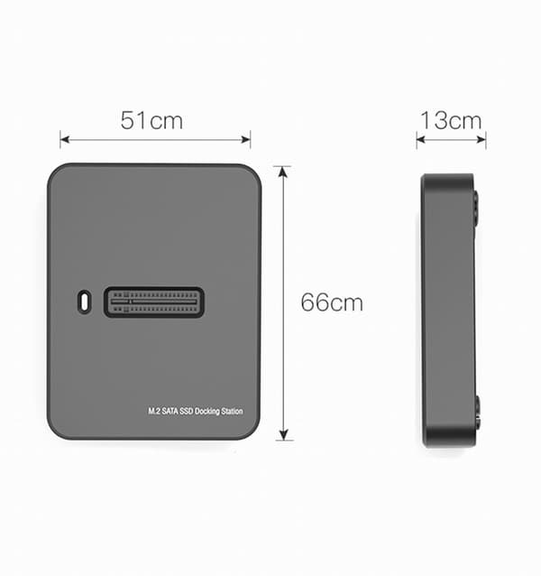 Gembird DD-U3M2 Desktop USB Type-C M.2 SATA & NVME SSD-enhet dockningsstation, svart