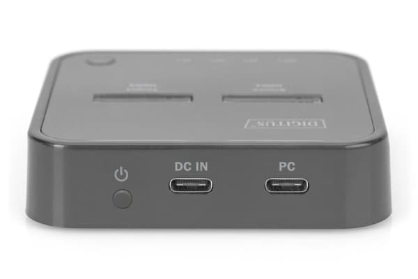 Digitus Dual M.2 NVMe SSD-dockningsstation med offlineklonfunktion, USB-C™