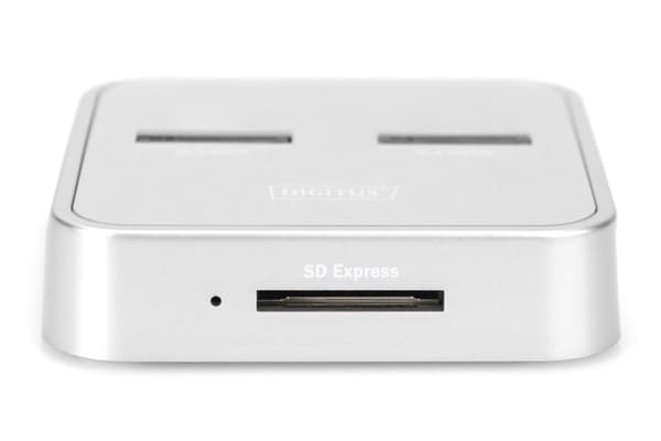 Digitus M.2 NVMe + M.2 SATA SSD-dockingstation med SD Express-kortlæser, USB-C™