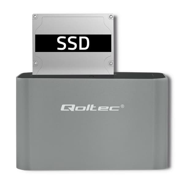 Qoltec 5315 Dockningsstation HDD/SSD | 2,5"/3,5" SATA | USB 3.0