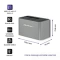 Miniatyrbillede 6 af 8: Qoltec 5315 Dockingstation HDD/SSD | 2,5"/3,5" SATA | USB 3.0