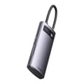 Miniatyrbild 3 av 6: DOCKING Station Baseus Metal Gleam, conectare PC USB Type-C, USB 3.0 x 3, USB Type C x 1 PD 20V/5A, card reader SD/microSD, gri "WKWG030213" (timbru v
