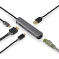 Miniatyrbilde 10 av 11: Nedis USB Multi-Port Adapter | 4-i-1 | USB 3.2 Gen 1 | USB-C™ Hann | HDMI™ Output / RJ45 Hun / USB-A Hun / USB-C™ Hunn | 5 Gbps | 0.20 m | Rund | Gull