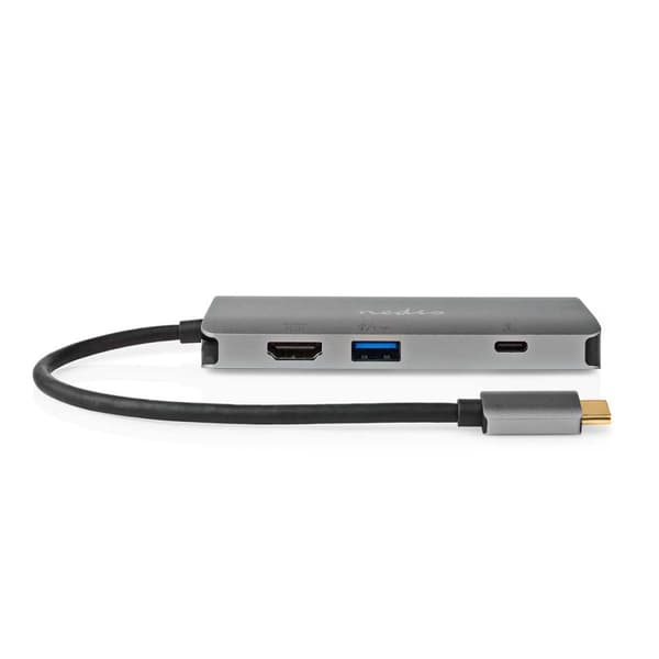 Nedis USB Multi-Port Adapter | 7-i-1 | USB 3.2 Gen 1 | USB-C™ Hane | HDMI™ Utgång / Micro SD / RJ45 Hona / SD / USB-C™ Hona / 3x USB-A Hona | 5 Gbps |