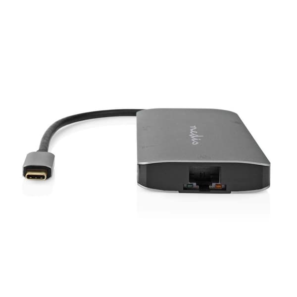 Nedis USB Multi-Port Adapter | 7-i-1 | USB 3.2 Gen 1 | USB-C™ Hane | HDMI™ Utgång / Micro SD / RJ45 Hona / SD / USB-C™ Hona / 3x USB-A Hona | 5 Gbps |