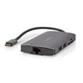 Miniatyrbild 8 av 11: Nedis USB Multi-Port Adapter | 7-i-1 | USB 3.2 Gen 1 | USB-C™ Hane | HDMI™ Utgång / Micro SD / RJ45 Hona / SD / USB-C™ Hona / 3x USB-A Hona | 5 Gbps |