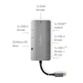 Miniatyrbild 9 av 11: Nedis USB Multi-Port Adapter | 7-i-1 | USB 3.2 Gen 1 | USB-C™ Hane | HDMI™ Utgång / Micro SD / RJ45 Hona / SD / USB-C™ Hona / 3x USB-A Hona | 5 Gbps |