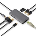 Miniatyrbild 10 av 11: Nedis USB Multi-Port Adapter | 7-i-1 | USB 3.2 Gen 1 | USB-C™ Hane | HDMI™ Utgång / Micro SD / RJ45 Hona / SD / USB-C™ Hona / 3x USB-A Hona | 5 Gbps |