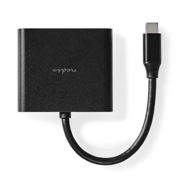 Nedis USB Multi-Port Adapter | 3-in-1 | USB 3.2 Gen 1 | USB-C™ Han | HDMI ™ -udgang / USB-A Hun / USB-C™ Hun | 5 Gbps | 0.10 m | Runde | Nikkelplatere