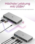 Miniatyrbild 2 av 4: USB4® till 2x HDMI® 2.1, 2.5 Gigabit LAN, 3x USB 3.2 Gen 2 (IB-DK2880-C41)