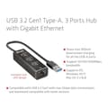 Miniatyrbild 3 av 6: Club 3D CSV-1430A USB 3.2 Gen1 Typ-A, 3-portars hubb med Gigabit Ethernet