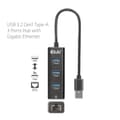 Miniatyrbild 6 av 6: Club 3D CSV-1430A USB 3.2 Gen1 Typ-A, 3-portars hubb med Gigabit Ethernet