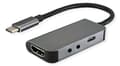 Miniatyrbillede 2 af 3: ROLINE dockingstation type C, 4K HDMI, 2X 3,5 mm lyd (TRRS + TRS)