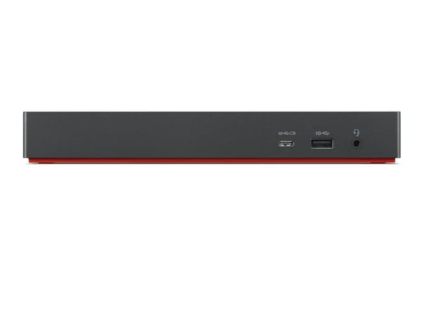 Lenovo Universal Thunderbolt 4 -telakointiasema (Max näyttöjä: 4/Max resoluutio: 8K/60Hz/Tuet: 4x4K/60Hz tai 1x8K/1xEthernet LAN (RJ-45)/