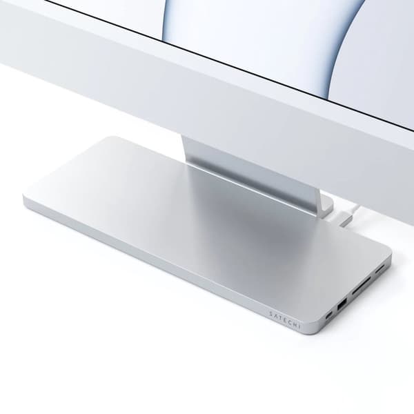 Satechi USB-C Slim Dock - leveret til 24" iMac 2022/201 - Sølv