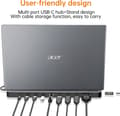 Miniatyrbillede 3 af 11: Acer 13-i-1 dockingstander - Dockingstation - USB-C - VGA, 2 x HDMI, DP - 1GbE (HP.DSCAB.015)