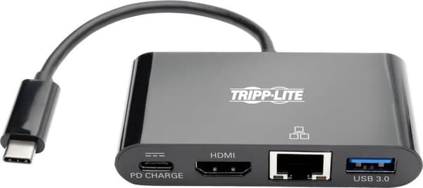 Eaton PowerWare Tripp Lite USB C till HDMI Multiport Video Adapter Converter med USB-A Hub, USB-C PD