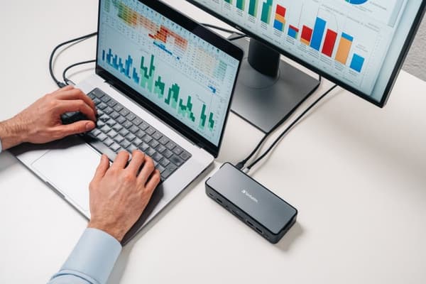 Verbatim USB-C Pro dockningsstation 15 portar med SSD inkl CDS-15SSD