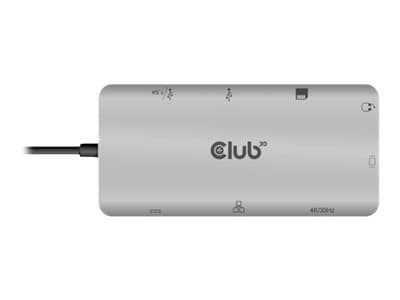Club 3D USB Gen1 Type-C 9-in-1 hub Dockingstation
