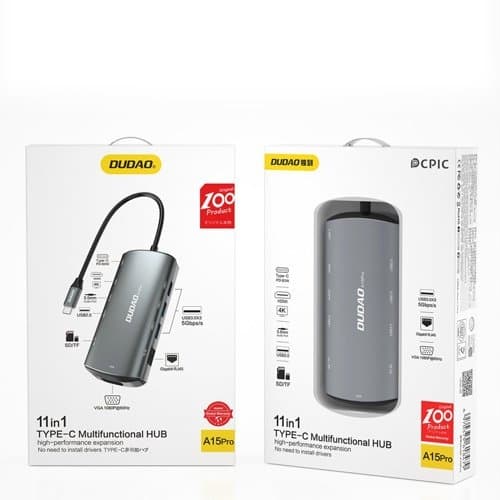Dudao A15Pro 11-in-1 Type-C Adapter Dockingstation