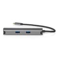 Miniatyrbillede 5 af 10: Nedis USB Multi-Port Adapter | 5-i-1 | USB 3.2 Gen 1 | USB-C™ Han | HDMI ™ -udgang / RJ45 Hun / 3x USB-A Hun | 5 Gbps | 0.20 m | Runde | Guldplateret