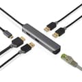 Miniatyrbillede 9 af 10: Nedis USB Multi-Port Adapter | 5-i-1 | USB 3.2 Gen 1 | USB-C™ Han | HDMI ™ -udgang / RJ45 Hun / 3x USB-A Hun | 5 Gbps | 0.20 m | Runde | Guldplateret