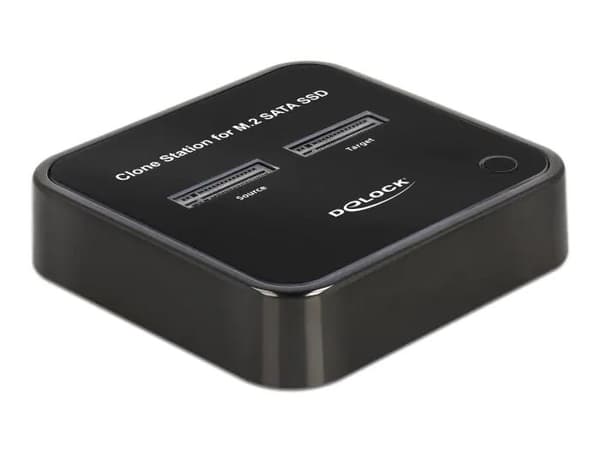 DeLOCK M.2 Docking Station for 2 x M.2 SATA SSD with Clone function
