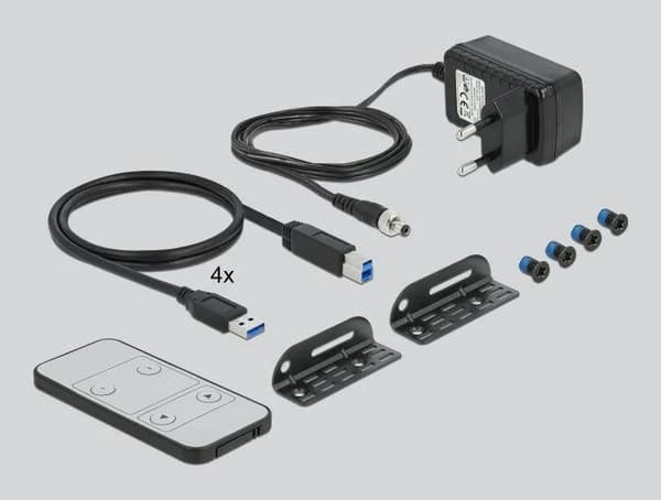 DeLOCK DisplayPort 1.4 KVM Switch 8K 30 Hz with USB 3.0 and Audio