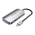 Miniatyrbillede 1 af 4: USB-C til USB-C dockingstation, 3x USB3.0, PD 0,15m Ventilation TNDHB, grå