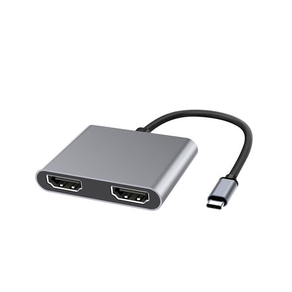 INF Type-C Hub 2-i-1: Dobbelt HDMI-udvidelse til problemfri tilslutning