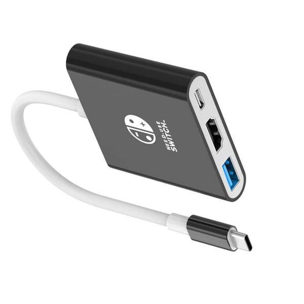 INF 3-i-1 USB-C Hub med 4K HDMI, USB 3.0 og PD-opladning