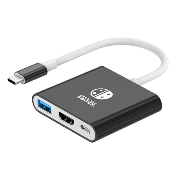 INF 3-i-1 USB-C Hub med 4K HDMI, USB 3.0 og PD-opladning