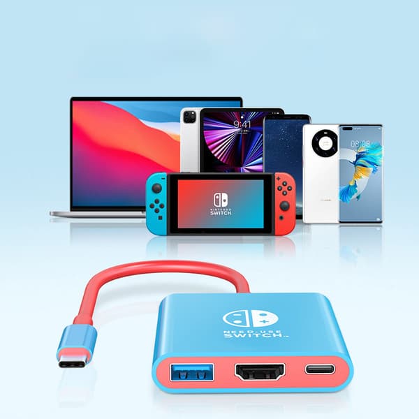 INF 3-i-1 USB-C Hub med HDMI, USB 3.0 og PD-opladning