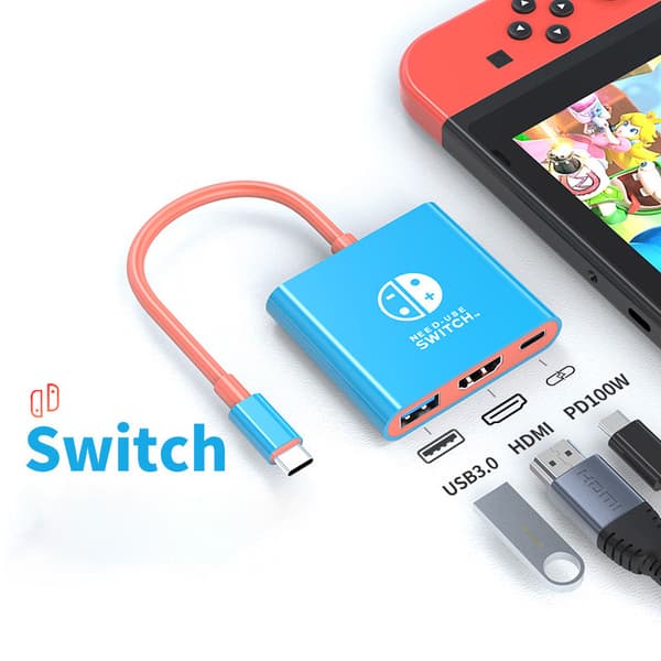 INF 3-i-1 USB-C Hub med HDMI, USB 3.0 og PD-opladning