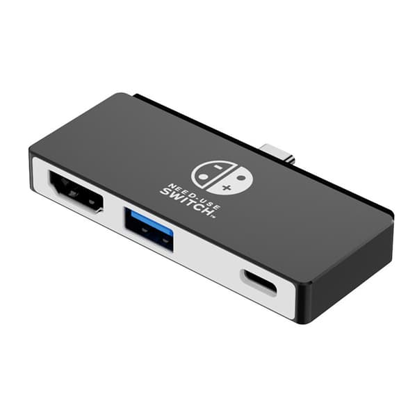 INF 3-i-1 Type-C til HDMI-adapter med 4K HDMI, USB 3.0 og PD-opladning