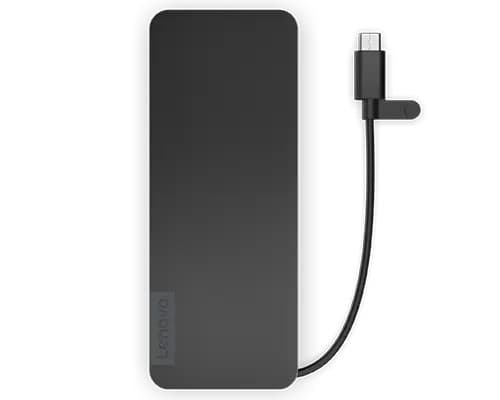 Lenovo 4X11N40212 dockningsstation/portreplikator för bärbar dator Kabelansluten USB 3.2 Gen 1 (3.1 Gen 1) Typ-C Svart