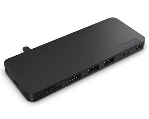 Lenovo 4X11N40212 dockningsstation/portreplikator för bärbar dator Kabelansluten USB 3.2 Gen 1 (3.1 Gen 1) Typ-C Svart