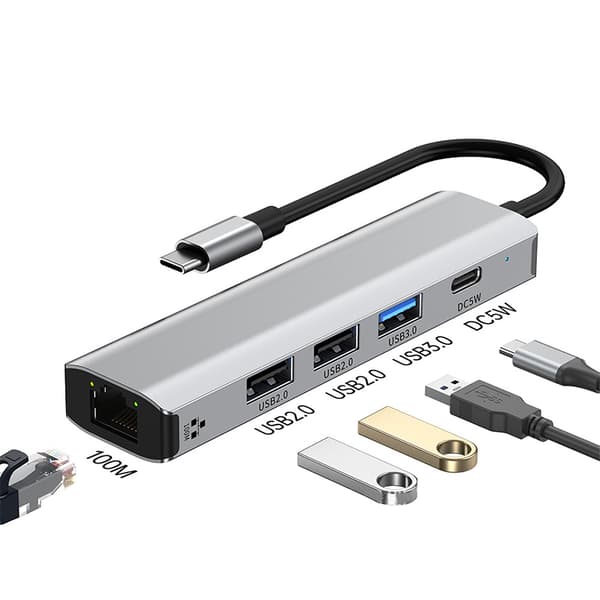 INF 5-i-1 Multifunktionell expansionsdocka 2208T2 100 Mbps