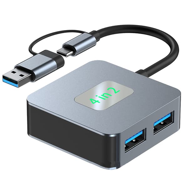 INF 4-Port USB 3.2 Gen 2-hubb - 10 Gbps expansionsdocka