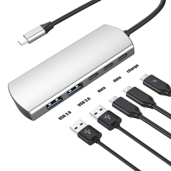INF 5-i-1 Type-C Hub Adapter med USB-C PD