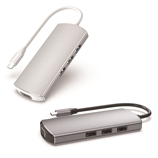INF 9-i-1 USB-C Hub Multiport Adapter med HDMI, VGA, Ethernet