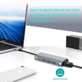 Miniatyrbild 6 av 7: INF 8-i-1 Typ-C-hubb med flera portar, HDMI, RJ45, SD/TF-kortläsare
